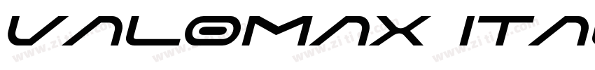 Valomax Italic字体转换